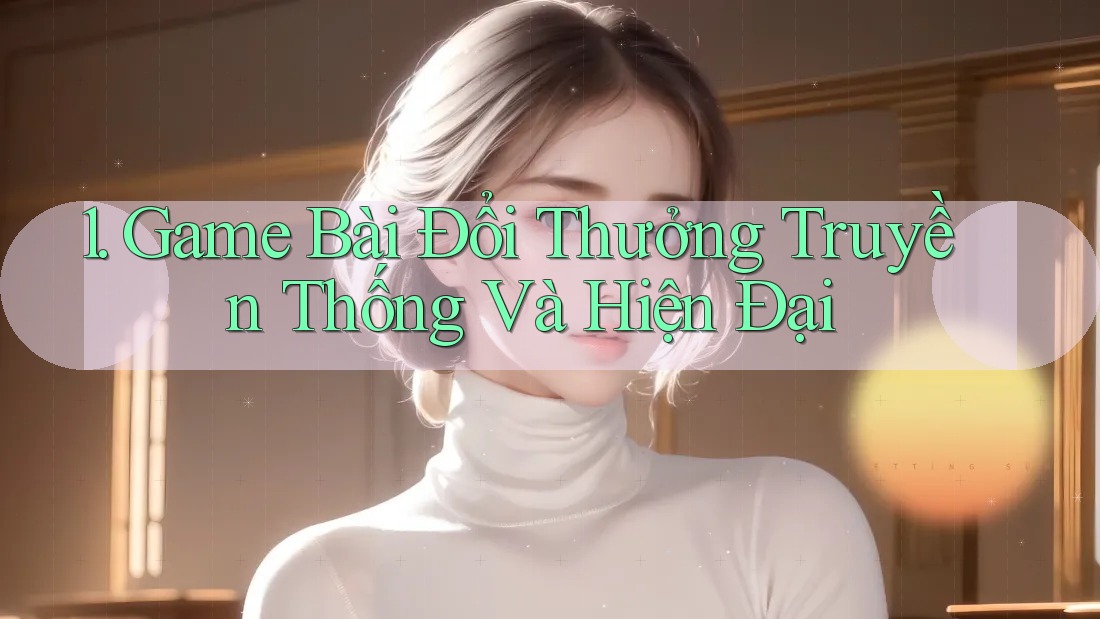1. Game Bài Đổi Thưởng Truyền Thống Và Hiện Đại