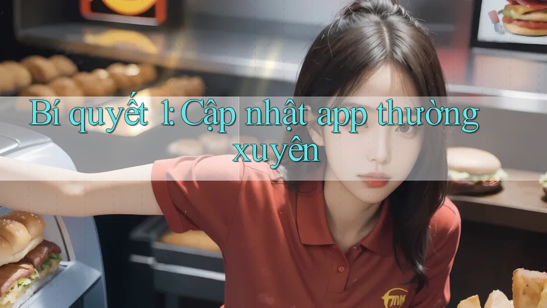 Bí quyết 1: Cập nhật app thường xuyên