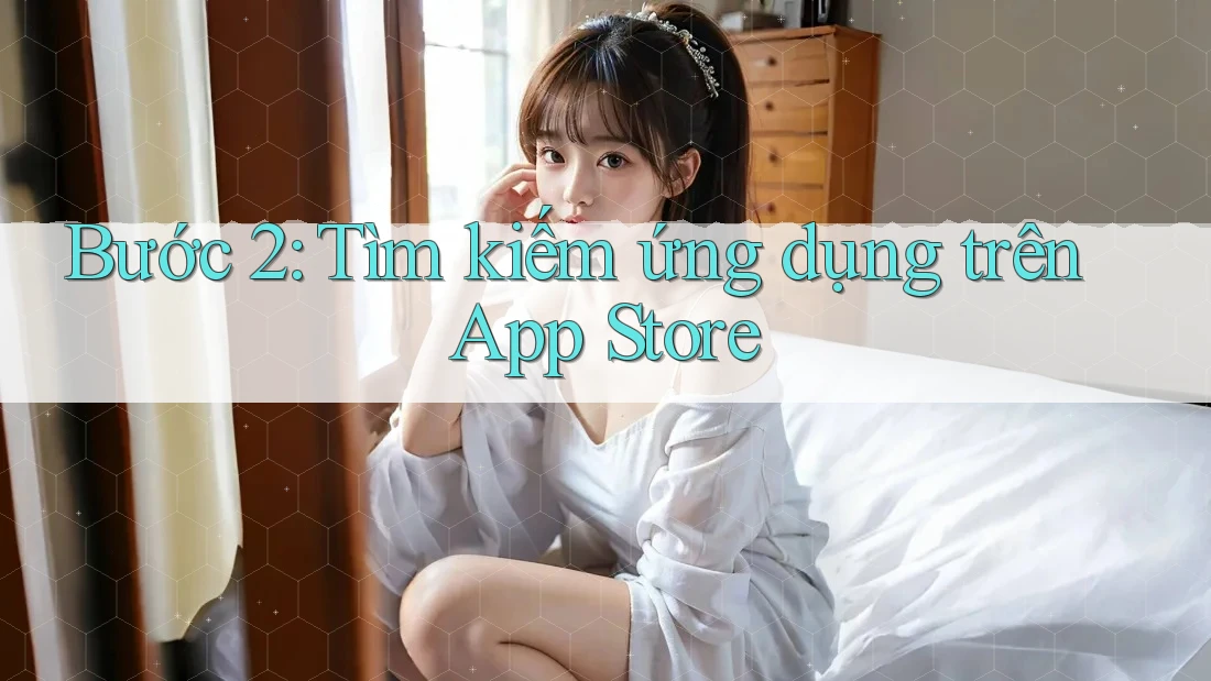 Bước 2: Tìm kiếm ứng dụng trên App Store Bước 2: Tìm kiếm ứng dụng trên App Store