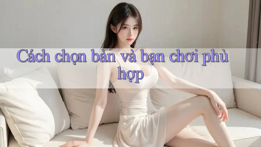 Cách chọn bàn và bạn chơi phù hợp Cách chọn bàn và bạn chơi phù hợp