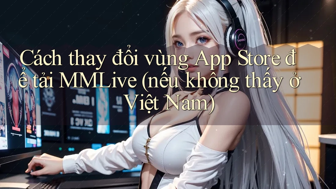 Cách thay đổi vùng App Store để tải MMLive (nếu không thấy ở Việt Nam)
