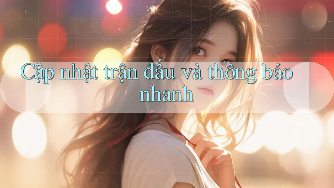 Cập nhật trận đấu và thông báo nhanh