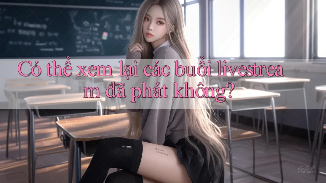 Có thể xem lại các buổi livestream đã phát không?