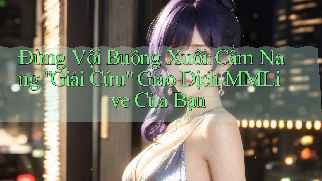 Đừng Vội Buông Xuôi: Cẩm Nang “Giải Cứu” Giao Dịch MMLive Của Bạn Đừng Vội Buông Xuôi: Cẩm Nang “Giải Cứu” Giao Dịch MMLive Của Bạn