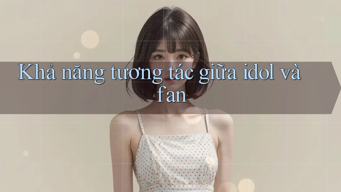 Khả năng tương tác giữa idol và fan Khả năng tương tác giữa idol và fan