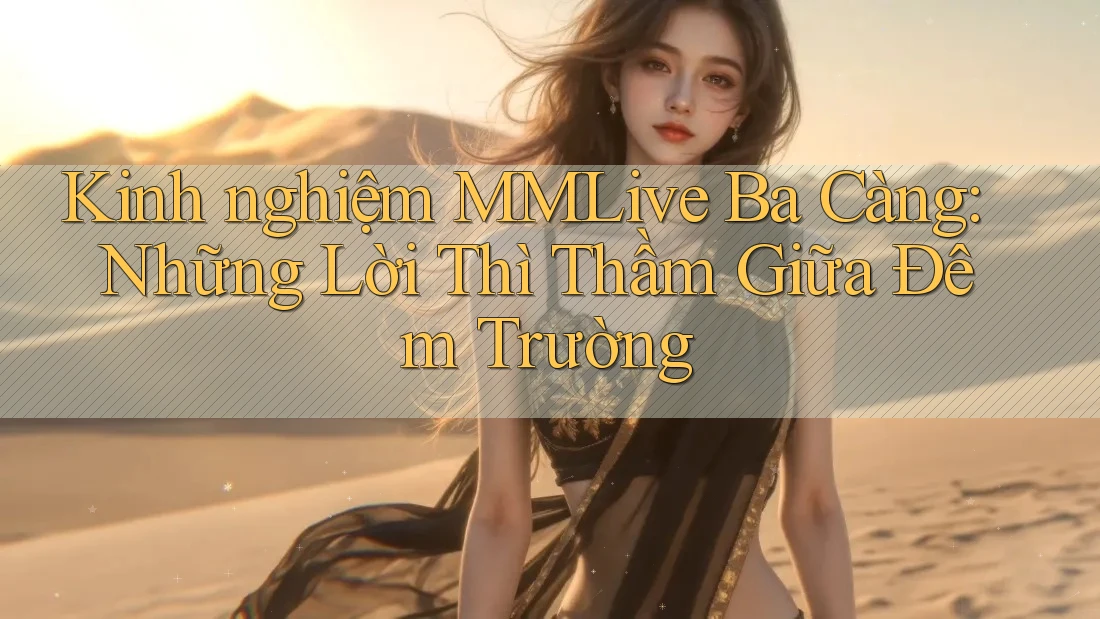 Kinh nghiệm MMLive Ba Càng: Những Lời Thì Thầm Giữa Đêm Trường Kinh nghiệm MMLive Ba Càng: Những Lời Thì Thầm Giữa Đêm Trường