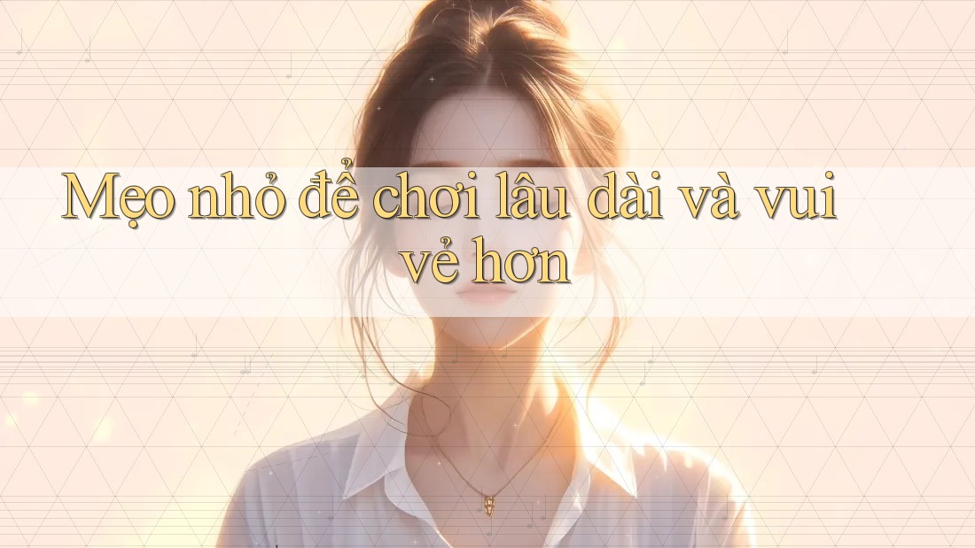 Mẹo nhỏ để chơi lâu dài và vui vẻ hơn