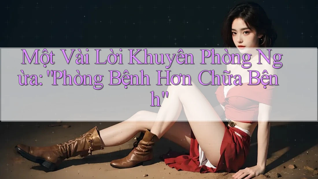 Một Vài Lời Khuyên Phòng Ngừa: “Phòng Bệnh Hơn Chữa Bệnh” Một Vài Lời Khuyên Phòng Ngừa: “Phòng Bệnh Hơn Chữa Bệnh”