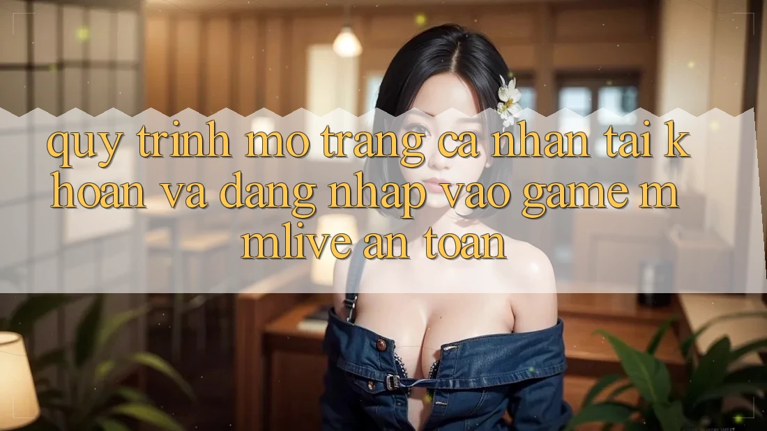 Quy Trình Mở trang cá nhân Tài Khoản Và Đăng Nhập Vào Game MMLive An Toàn Quy Trình Mở trang cá nhân Tài Khoản Và Đăng Nhập Vào Game MMLive An Toàn