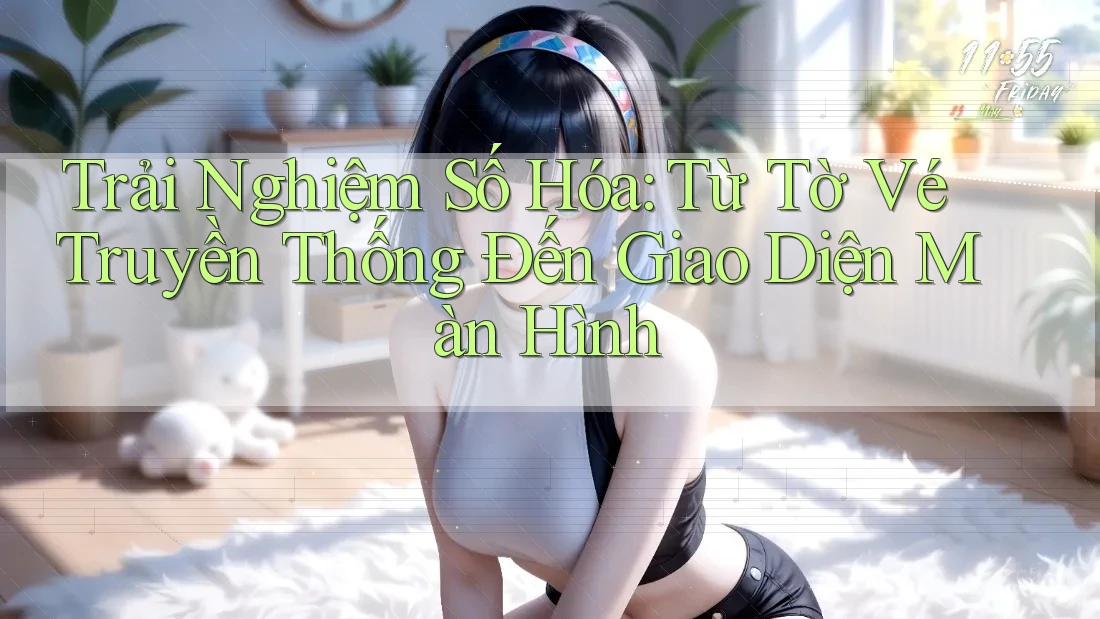 Trải Nghiệm Số Hóa: Từ Tờ Vé Truyền Thống Đến Giao Diện Màn Hình Trải Nghiệm Số Hóa: Từ Tờ Vé Truyền Thống Đến Giao Diện Màn Hình